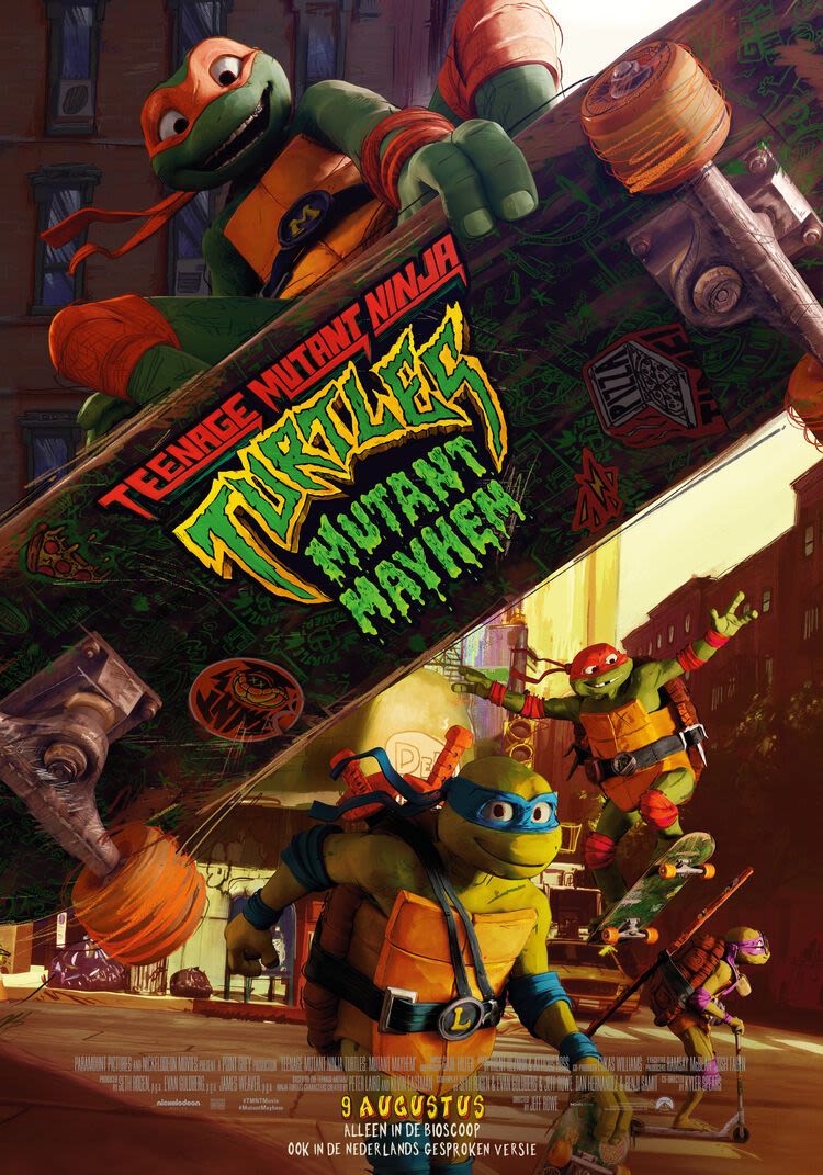 Filmposter van de film Teenage Mutant Ninja Turtles: Mutant Mayhem