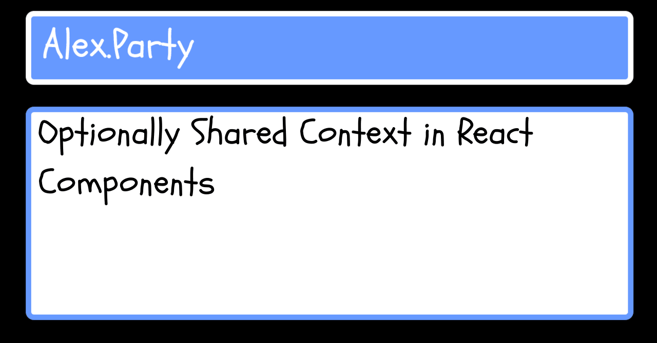 Optionally Shared Context in React Components