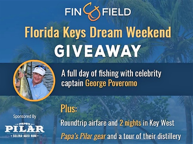 Free fishing adventure in Key West? The count down is on. Less than 48 hours to enter the Florida Keys Dream Weekend giveaway sponsored by Papa's Pilar Rum. 
Click to enter - http://bit.ly/2xE65qH

#KeyWest | #Fishing | #NeverASpectator | #FinandField | #PapaPilarRum | Papa's Pilar Rum Distillery, Hemingway Rum Company