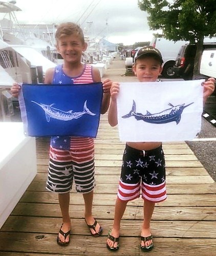 Bravo to Parker, Dane, and Brody! Parker and Brody released their 1st white marlins & Dane released this 1st Blue Marlin. Making memories at the Ocean City Fishing Center! #StartemYoung #OCFC #Stalker #MooreBills #Fishing #Marlin #FinandField