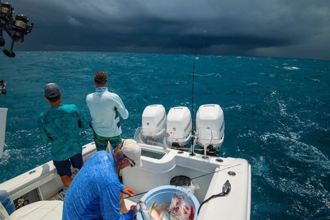 Caption this! "One more and then we can out run it?".

#IntoTheBlue | #Fishing | #Adventure | #FinandField