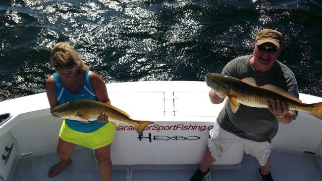 Looking to go fishing in OBX? Give Capt. Troy of Marauder Sport Fishing Charters a call at 844-838-2092 or visit our Outer Banks page. www.finandfield.com/destinations. #Fishing #OBX #Marauder #NC #PiratesCove #FinandField