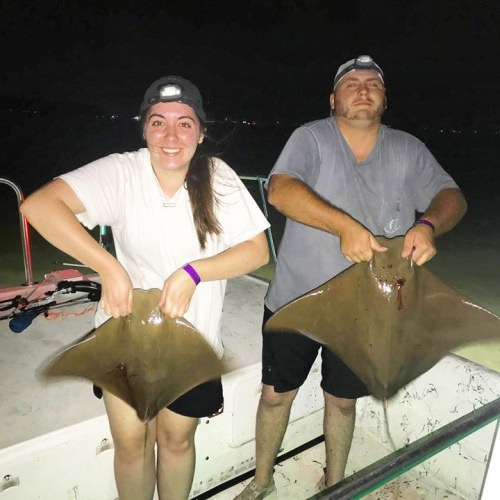 Had a great shoot last night with a great couple from North George! Thanks again for joining us Dusty and Bailey!!!
.
.
.
#cajunbowfishing #bowfishdestin #destinflorida #vacation #beach #carolinaskiff #stickingstingrays #bowfishing #panhandlefishingcharters