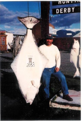 Great Halibut caught off the coast of Homer Alaska for throwback Thursday.