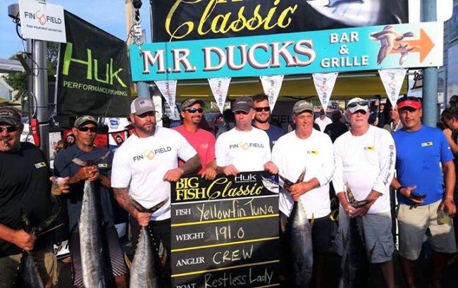 The Biggest SEA MONSTER wins at the Huk Big Fish Classic! Big Fish, Cold Drinks, and lots of fun at M.R. Ducks & Talbot Street Pier during the #BigFishClassic! Sign up to take on the best or come to the scales.
#Fishing #OCMD #MRDucks #FinandField