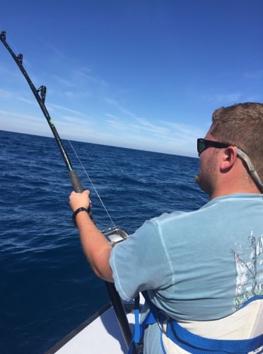 Dinner and a Show !
I had the Blaney Family out today, Porgies and a really big bull shark put a hurting on Ryan !