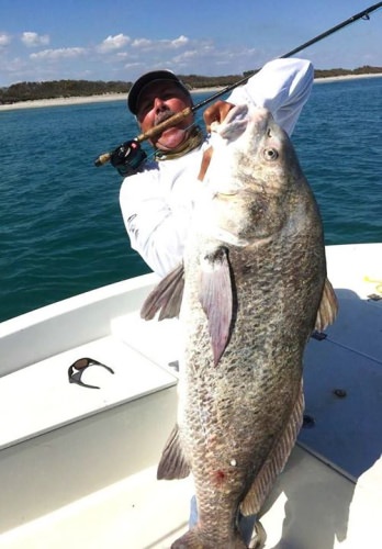 Looks like a great fly fishing! Tony Perez land a 59lbs black drum.

#Fishing | #FlyFishing | #Adventure | #FinandField
