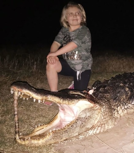 Just a few minutes ago this young lady conquered a beast! What a privilege to help her accomplish her goal to hunt a giant alligator.  You Go Girl!  #girlsrock #girlswhohunt #floridagatorhunting #pennreels #huntwithyourkids #gator #teamrainshadow 
Www.floridagatorhunting.com