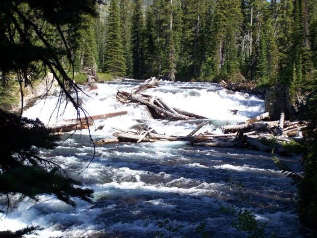 One of many waterfalls.