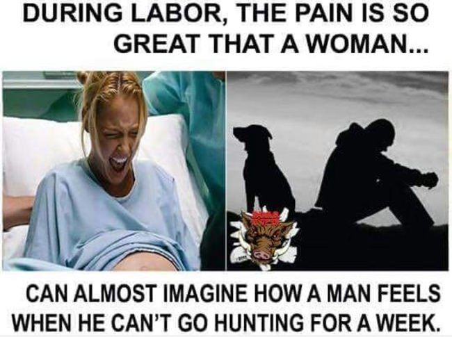 I know that's right!! But we all know women hunters that hurt just as bad when they can't hunt! And that's why we love em so much!
#racknine #shichyea