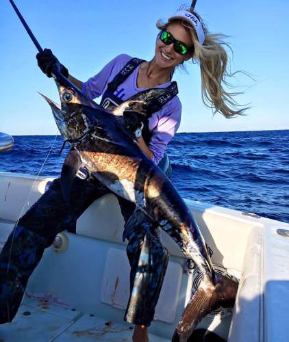 Brooke Thomas knocked swordfish off her bucket list! #Fishing #Huk #Adventure #FinandField