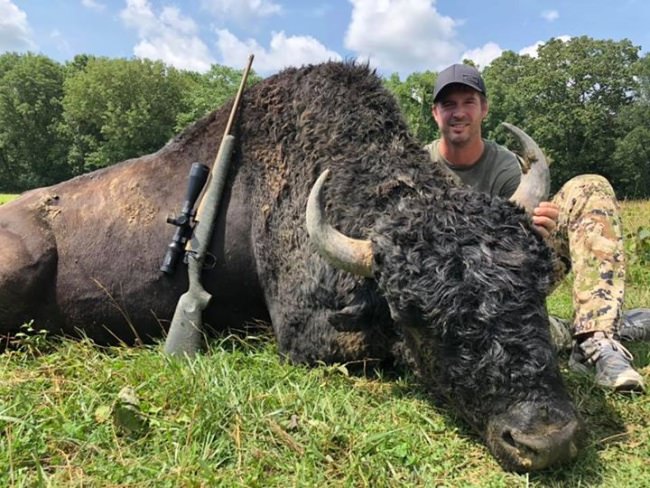 Big Buffalo down at Wilderness Hunting Lodge! #Hunting #Adventure #Buffalo #FinandField
