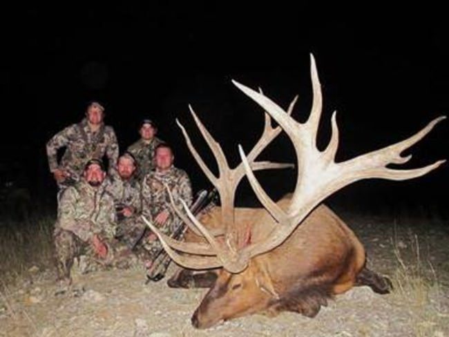 Look at the rack on this monster. Great shot White Peaks Outfitters Hunting Ranch! #Hunting #Utah #Adventure #FinandFIeld #WhitePeaksOutfitters