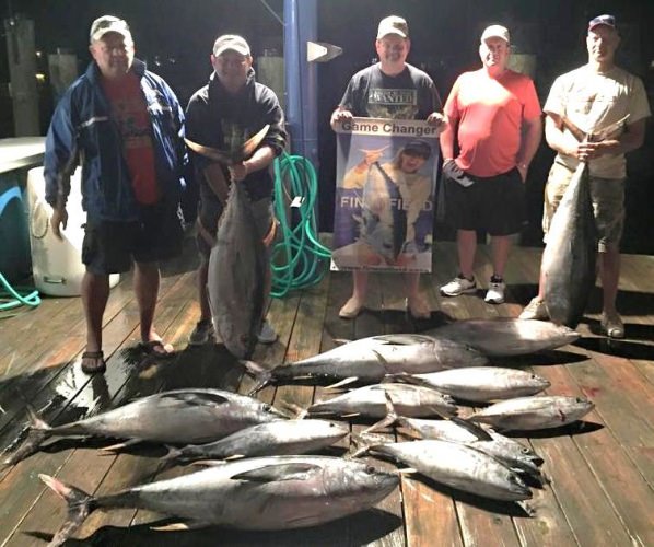 Winner! Congrats to Fin and Field sportsman Eric Ciesla who won the $1,500 F&F Giveaway at the Big Fish Classic at Talbot Street Pier and booked a trip with Game Changer Sportfishing. He and his buddies got 12 yellowfin.  Click to join Fin & Field - http://bit.ly/1OCWDJj #Sportsman #Fishing #GameChangerSportfishing #OceanCity #BigFishClassic #FinandFIeld