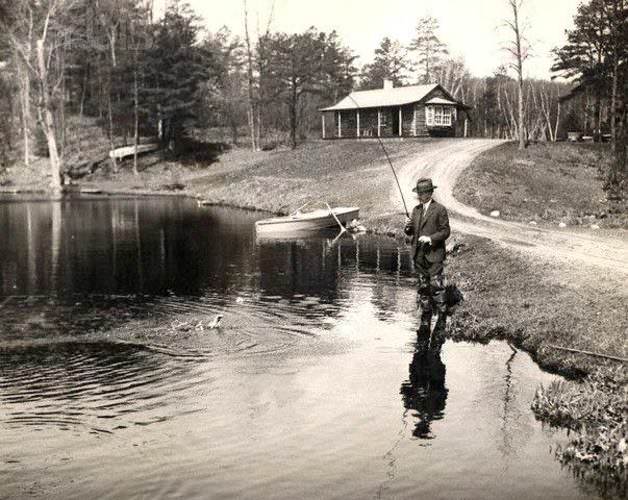 Who has time to run the country? What do you think of this photo of President Calvin Coolidge fishing? #Fishing #Election2016 #Adventures #FinandField