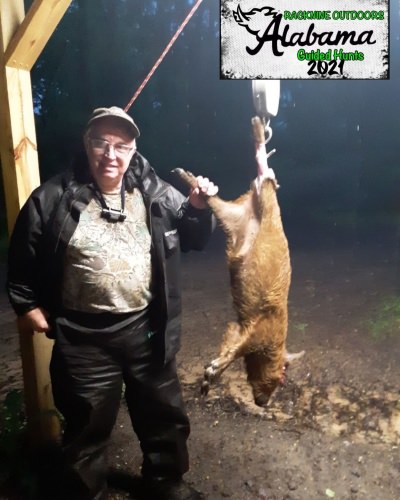 Big Congrats to Dan on his Hog from Racknine Alabama!!! #alabamahoghunting #hoghunting #racknineoutdoors