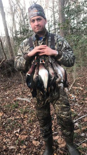 Prostaffer Matthew Truesdale took advantage of the cold temperatures last weekend and had a successful duck hunt.