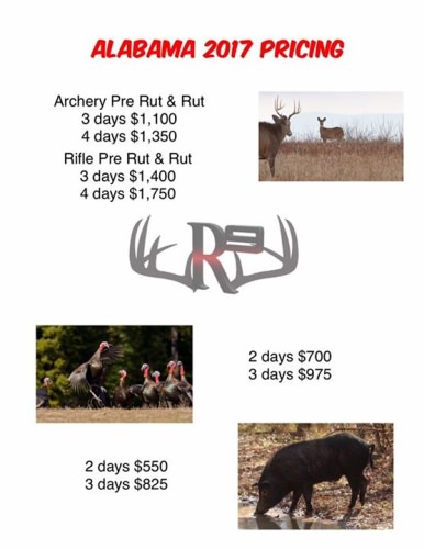 We have a few spots available for Alabama Rut hunts. Season doesn't close until February 10th!! Book Now!! #racknine #bamarut