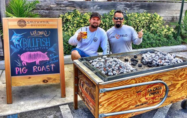 Join Fly Navarro at the Pig Roast Fundraiser for The Billfish Foundation at the Saltwater Brewery. Enjoy a pork sandwiches and fresh brewed beer. If you can't make it, then donate to TBF online at http://donate.billfish.org/.

#TBF | #FlyZoneFishing | #FinandField | #FlyZoneApproved | #TagBrag | #Fishing | #Adventure | #Donate | #MauiJim | #SaltwaterBrewery | #Florida