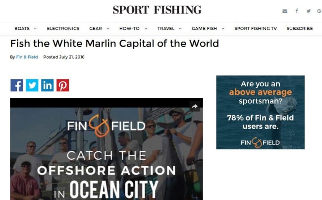 Have you always wanted to chase big prize $ fishing? Check out our piece on Ocean City, Maryland on Sport Fishing Magazine. http://bit.ly/2acuefV. Maybe the Huk Big Fish Classic or White Marlin Open will work for you! #Fishing #WMO #BFC #Teasers #OceanCity #OCMD #FinandField #SportFishingMag