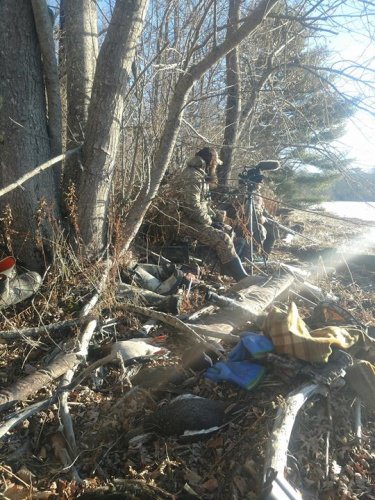 Got the boys from Maine Hunters TV out for a duck hunt on the bay today.