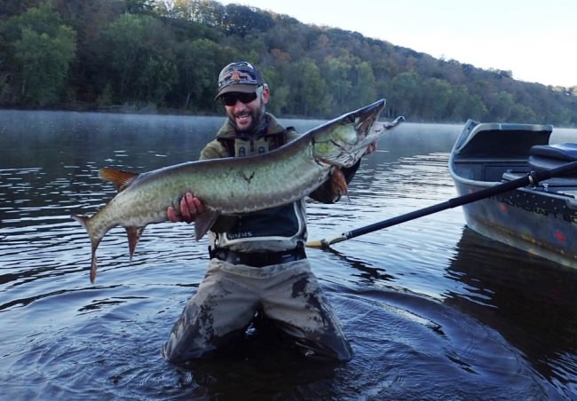 On the fly - Monster Muskie. #Fishing #Minnesota #Muskie #FinandField #HookShots