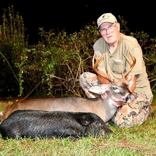 Mr. Gary had a great afternoon-he killed an 8 point and a hog.  He also shot at a doe, which would have given him a hat trick! #redblufflodge #scdeerhunting #schoghunting