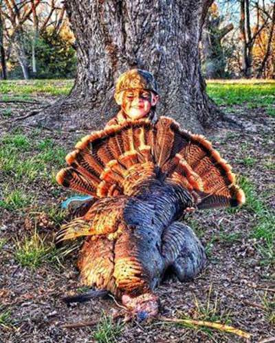 Eli first turkey! Great job Misty Morning Outfitters. #FinandField #Turkey #Hunting #BookATrip