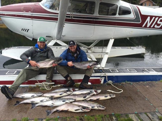 Another good day of salmon fishing late September.