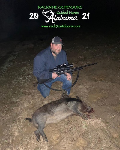 Big Congrats to Justin on his hog from Racknine Alabama!!! #hoghunting #alabamahoghunting #racknine