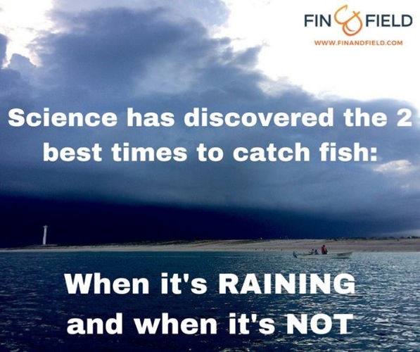 Tag the buddy who would fish in the rain, snow, sleet, or hail with you!

#Fishing | #AdventureSeries | #FinandField