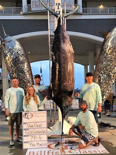 Fishing is Super at Orange Beach Billfish Classic. Done Deal had 740.6 lb. blue marlin yesterday and Breathe Easy has a 111 inch blue marlin coming to the scales tonight. Stop by their page for updates. 

#Fishing | #GulfOfMexico | #OBCC | #FinandField