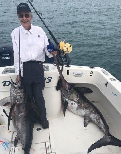 There is a reason swordfish are revered, and Capt. Bouncer on Bouncer's Dusky 33 helped this 83 year old Lt. Colonel boat not 1, but 2 swords! If you are looking for experiences of this caliber you need to check out the guides, captains, outfitters, and lodges in our Endorsed Partner Series. Like Bouncer's Dusky 33, all of the members of this program are endorsed by respected and recognizable brands in the fishing and hunting industry!

Enter the $5000 Book with the Best Giveaway (http://bit.ly/2xgc1I2). For a chance to win a $5000 booking credit with the best fishing and hunting guides in the industry!

Fly Navarro | #FlyZoneAdventureSeries | Daniel Lee Martin | Julie Mcqueen | #TillDeathAdventureSeries | Till Death Do Us Part | CarbonTV | Papa's Pilar | #PapaWouldBeProud | #NeverASpectator | BlacktipH