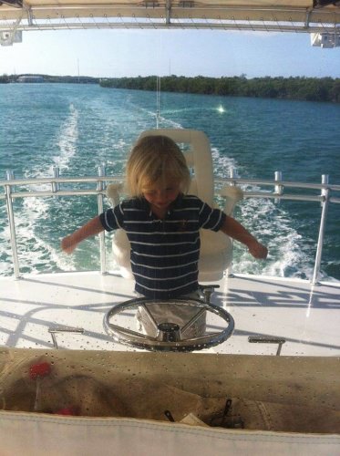 Check out this Captain in training! #StartemYoung #NeverToEarly #Future #Fishing #Adventure #FinandField