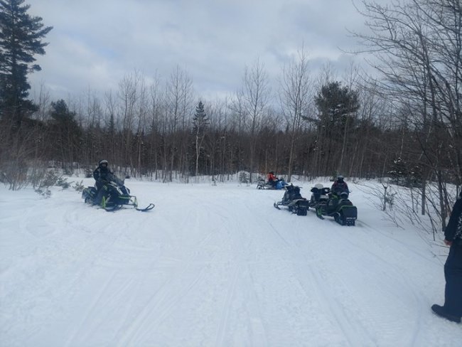 160 miles today rode to shin pond could not get good picture of Katahdin due to snow showers.