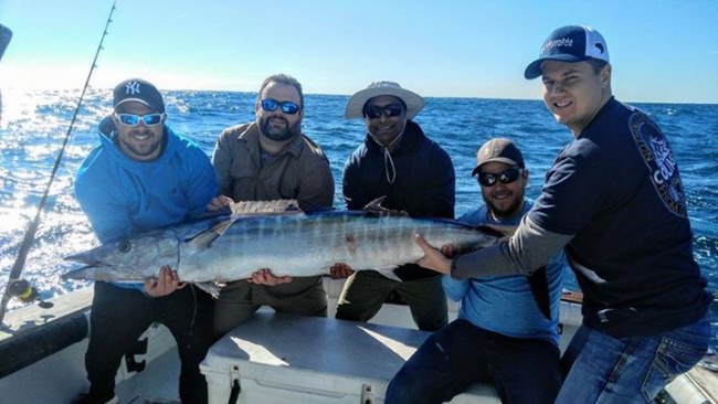 Guess the weight of this monster? Price is Right rules...closest without going over.  #Wahoo | #Fishing | #Florida | #FiredUpFishingCharters | #FinandField