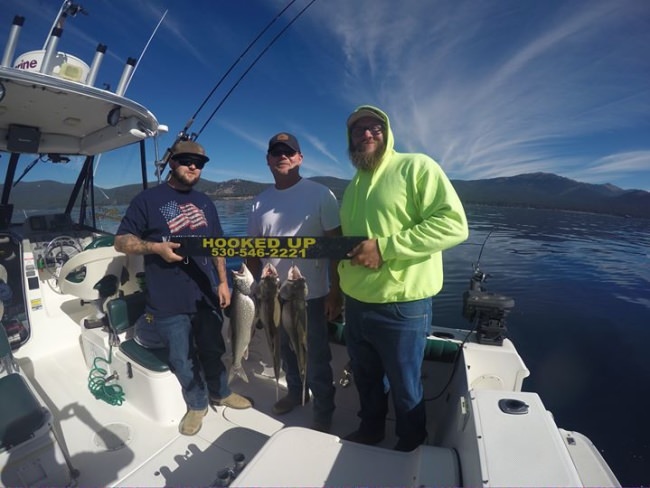 Good looking fish guys.
We may of had Tahoe Tessie on the line there for a while but I guess she didn't want to meet us today