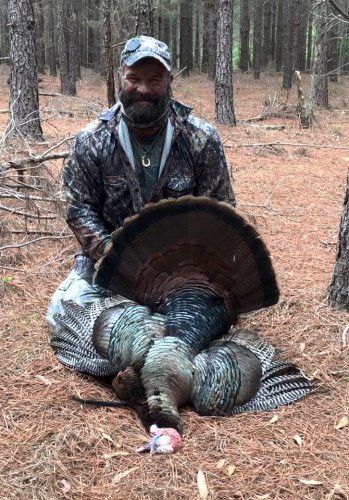 What an afternoon hunt! David Wirth killed his first turkey with a magnificent shot.  Check out Dave's awesome marine wildlife art at www.davidwirth.com.