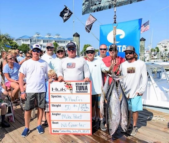 Day 2 did not disappoint at the 31st Annual Ocean City Tuna Tournament Presented by HUK. Micky Fins Bar & Grill Ocean City Fishing Center #OCTT #OceanCity #Tuna #FinandField PC: OCFC