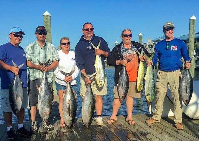 Book a Memorial Day Fishing Adventure!
Fishing reports from the Outer Banks to Ocean City, Maryland are great. Big Eye, Cobia, Mahi Mahi, Sharks, and more.
Boats have openings so don't  miss out. 

#Fishing | #MemorialDay | #OBX | #OC | #FinandField