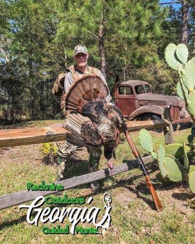 Congrats to Tim Riddle with another successful hunt Racknine Outdoors in Hazlehurst, GA . Tim has been hunting with us for 12years and has taken 12 birds.  Tim has become a very dear friend to us.