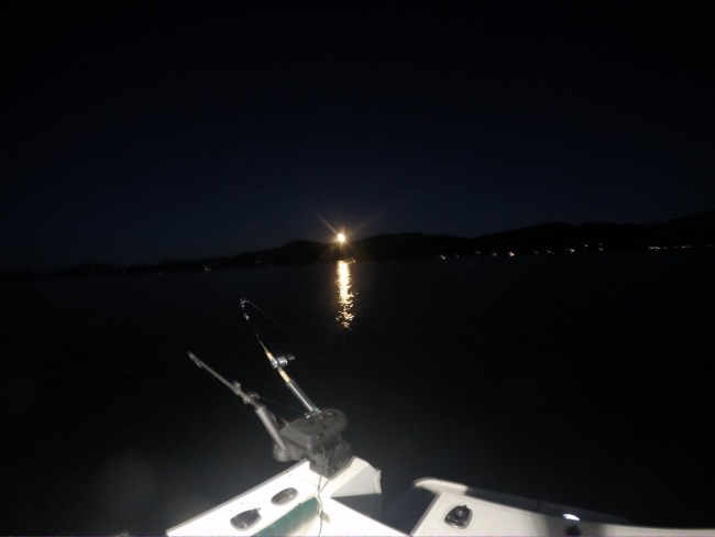 Beautiful moon, check.  Great Father and son team, check. Perfect weather, check.  Awesome fishing, check check 😎
Good stuff guys, nice to see you again