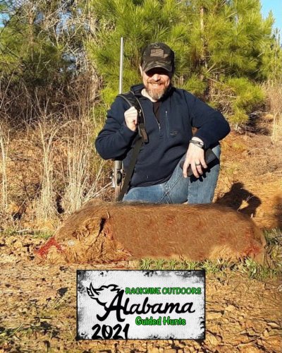 Big Congrats To Rob on getting a Hog down at Racknine Alabama!! #hoghunting #alabamahoghunting