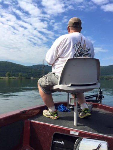 Did some bass fishing this morning and had some fun letting the wife drive me around in the boat. -Chris