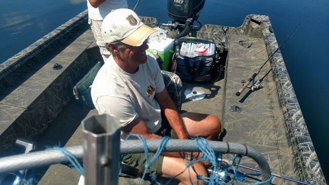 Great day fishing with the Carter's and Rick and Cindy from PA. They got some nice bass.