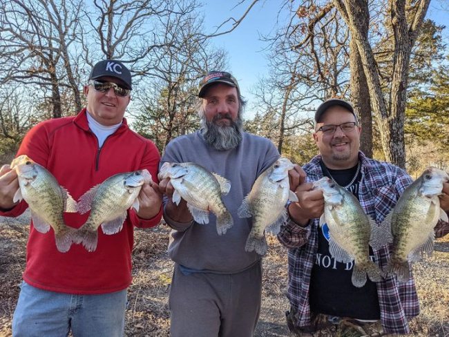 Mike, Dan and Brian fishing with D&K Guide Service. We had a slow start but we wound up with a decent mess of fish.These guys are a absolute mess we had a blast together as usual, See y'all for our next adventure.