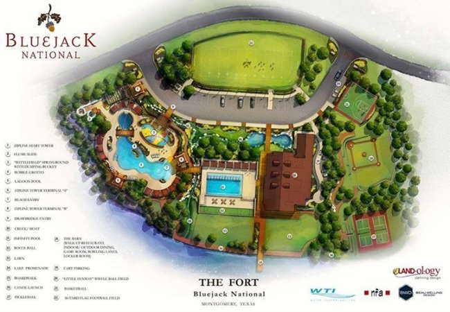 Bluejack National is literally paving the way for opening The Fort later this year. It will consist of a water park, zip line, tennis courts, ball fields, a club house and more. Bluejack National is an exclusive club but you can win 4 free nights, golf, and fishing in our Golf and Fishing Vacation Giveaway (http://bit.ly/2ybIazJ).

Entering is free, fast, and easy!