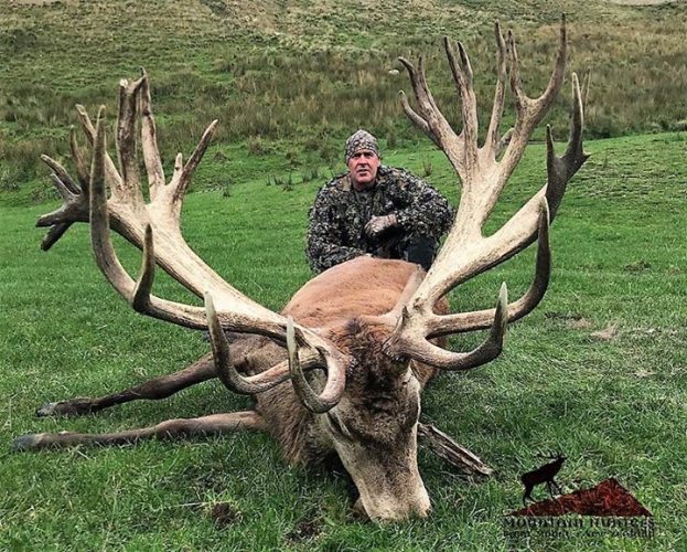 Check out this giant stag from Mountain Hunters New Zealand. #WOW #Hunting #Stag #FinandField