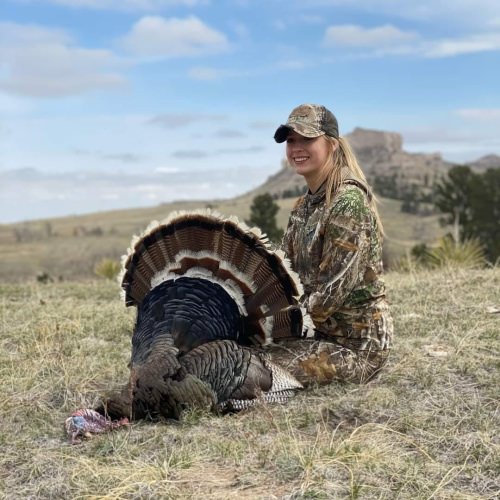 Kimberly got her 1st Merriam day 1 Nebraska. #Hunting