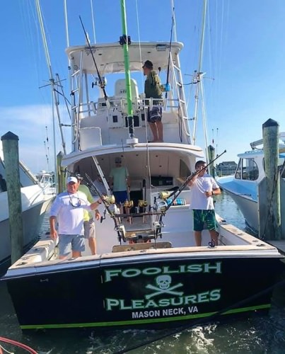 Foolish Pleasures Big Game Fishing is rocking and rolling. #BookYourFishingAdventure #FoolishPleasures #OceanCity #OCFC #FinandField